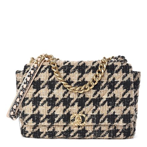 chanel flap tweed